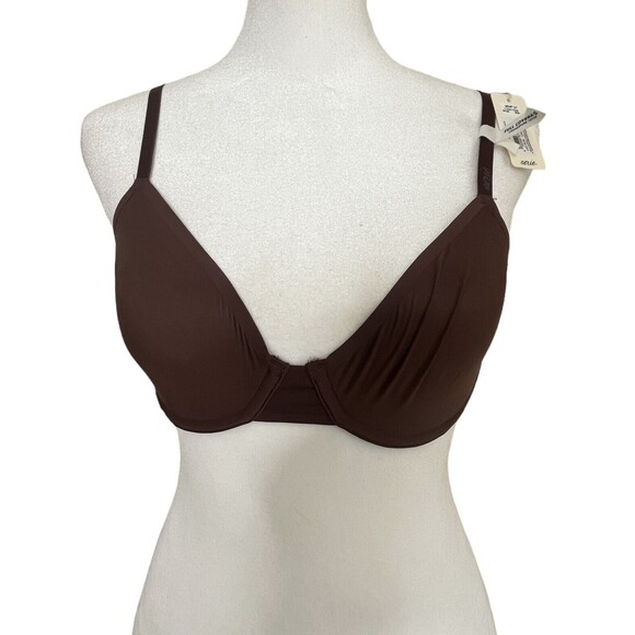 Aerie Smoothez Bra 32C Full Coverage Dark Chocolate - Picture 7 of 9